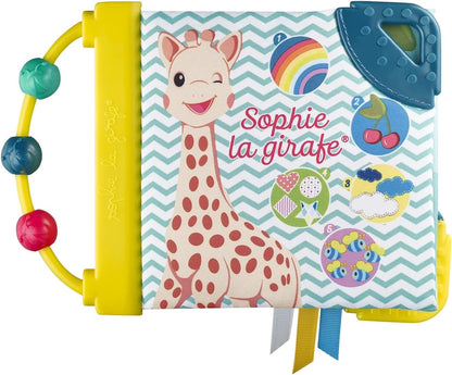 Sophie la Girafe Livro de Aprendizagem Infantil Mordedor Natural, Multicolorido