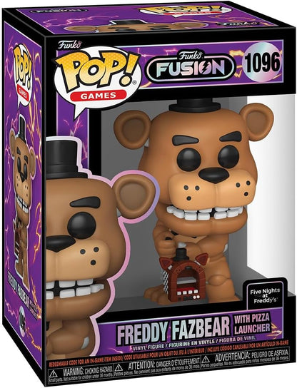 Funko Pop! Games: Fusion - Freddy Fazbear, 1/6 de chance de conseguir a variante rara Chase, figura de vinil colecionável, ideia de presente, produto oficial, brinquedos para crianças e adultos, fãs de videogames.