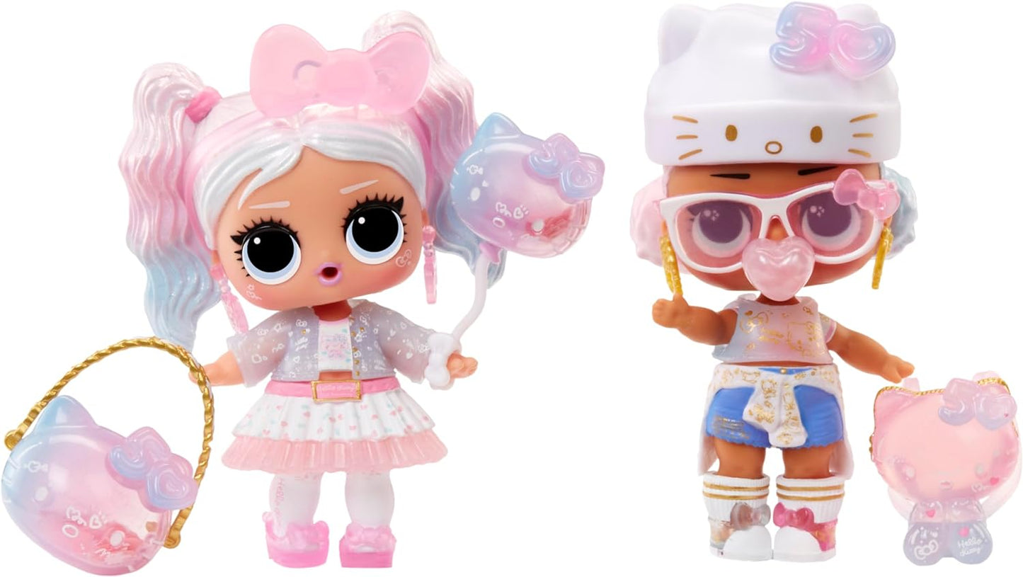 LOL Surprise Loves Hello Kitty Tots - Boneca de edição limitada Crystal Cutie - Boneca colecionável do 50º aniversário da Hello Kitty com 7 surpresas - Ótimo para meninas com mais de 3 anos