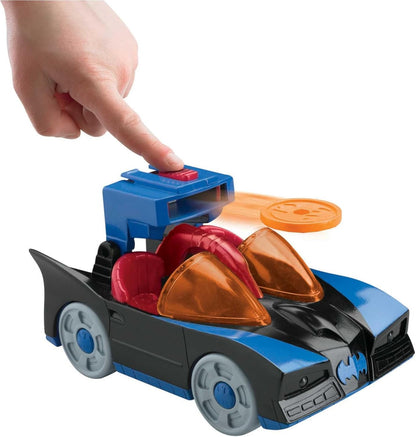 Fisher-Price Conjunto de Brinquedo Infantil Imaginext DC Super Friends com Batmóvel e Moto do Batman, 2 Figuras, para Crianças a partir de 3 Anos