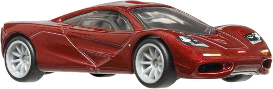 Hot Wheels Premium McLaren F1, Car Culture Circuit Legends - Veículos para crianças a partir de 3 anos, fãs adultos e colecionadores, Coleção Premium de Veículos Car Culture em Escala 1:64, HKC77
