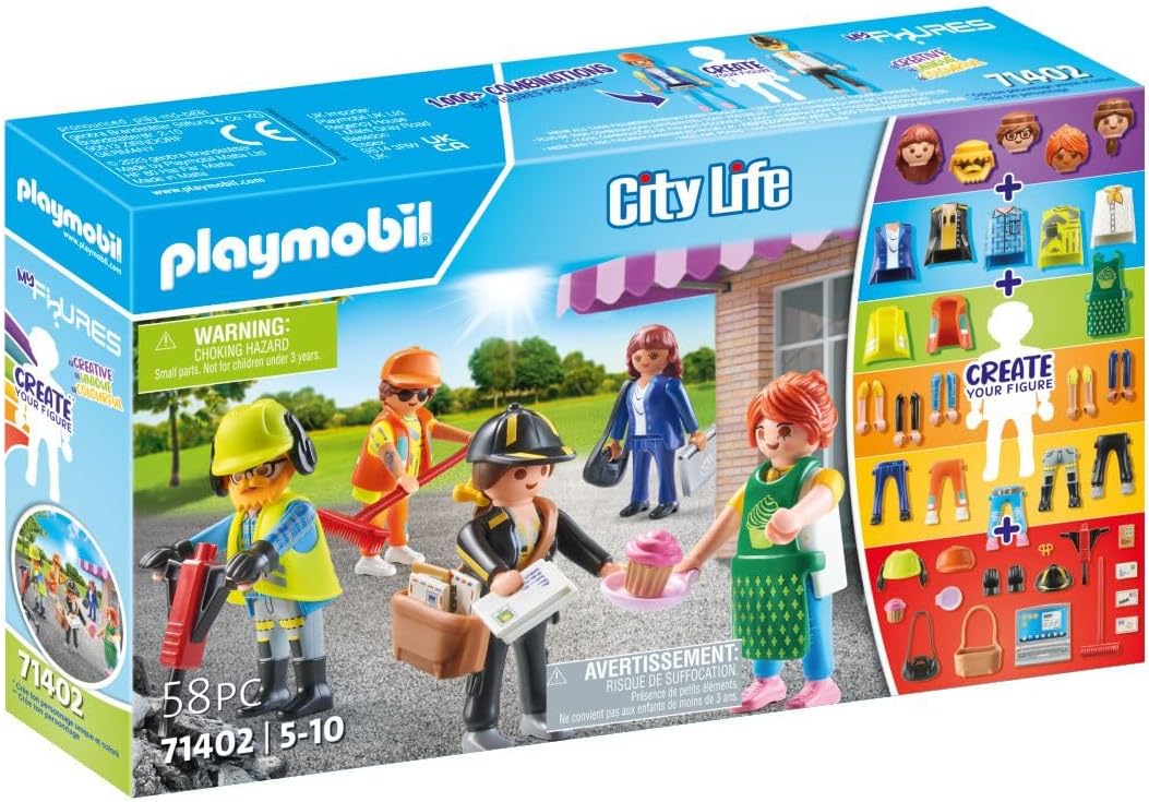 Playmobil 71402 Minhas figuras - vida na cidade, coleção de figuras, dramatização imaginativa, conjuntos adequados para crianças a partir de 4 anos