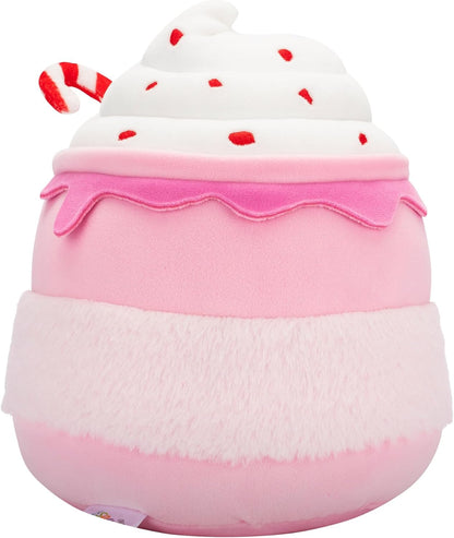 Squishmallows Original 7,5 polegadas Ethel the Pink Candy Cane Chocolate Quente