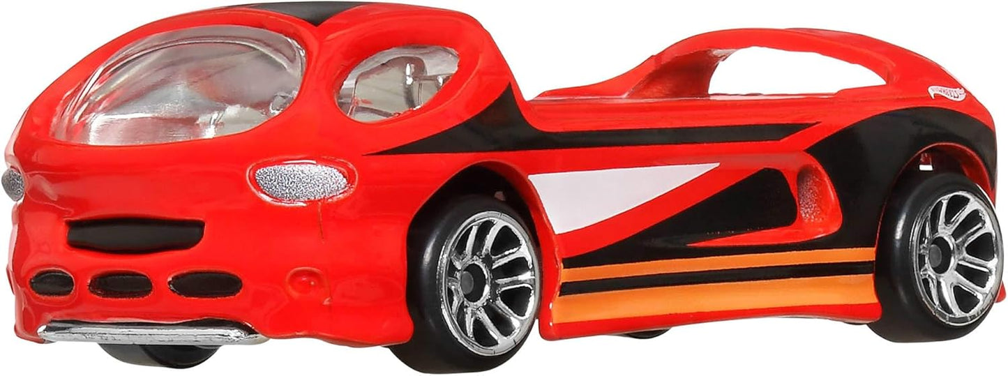 Hot Wheels, escala 1:64, carrinhos e caminhões de brinquedo em metal fundido, conjunto de 6 veículos HW Legends com decoração em relevo (os modelos podem variar), JBY78