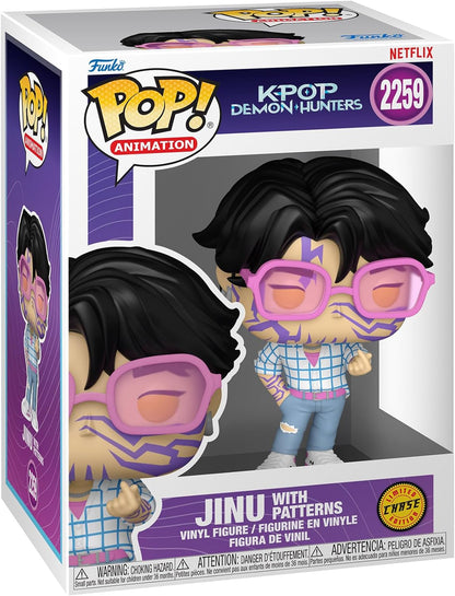 Funko Pop Animation: KPop Demon Hunters - Jinu - Probabilidades de 1-6 para a variante rara de Chase - Figura de vinil colecionável - Ideia para presente - Produtos oficiais - Brinquedos para crianças e adultos