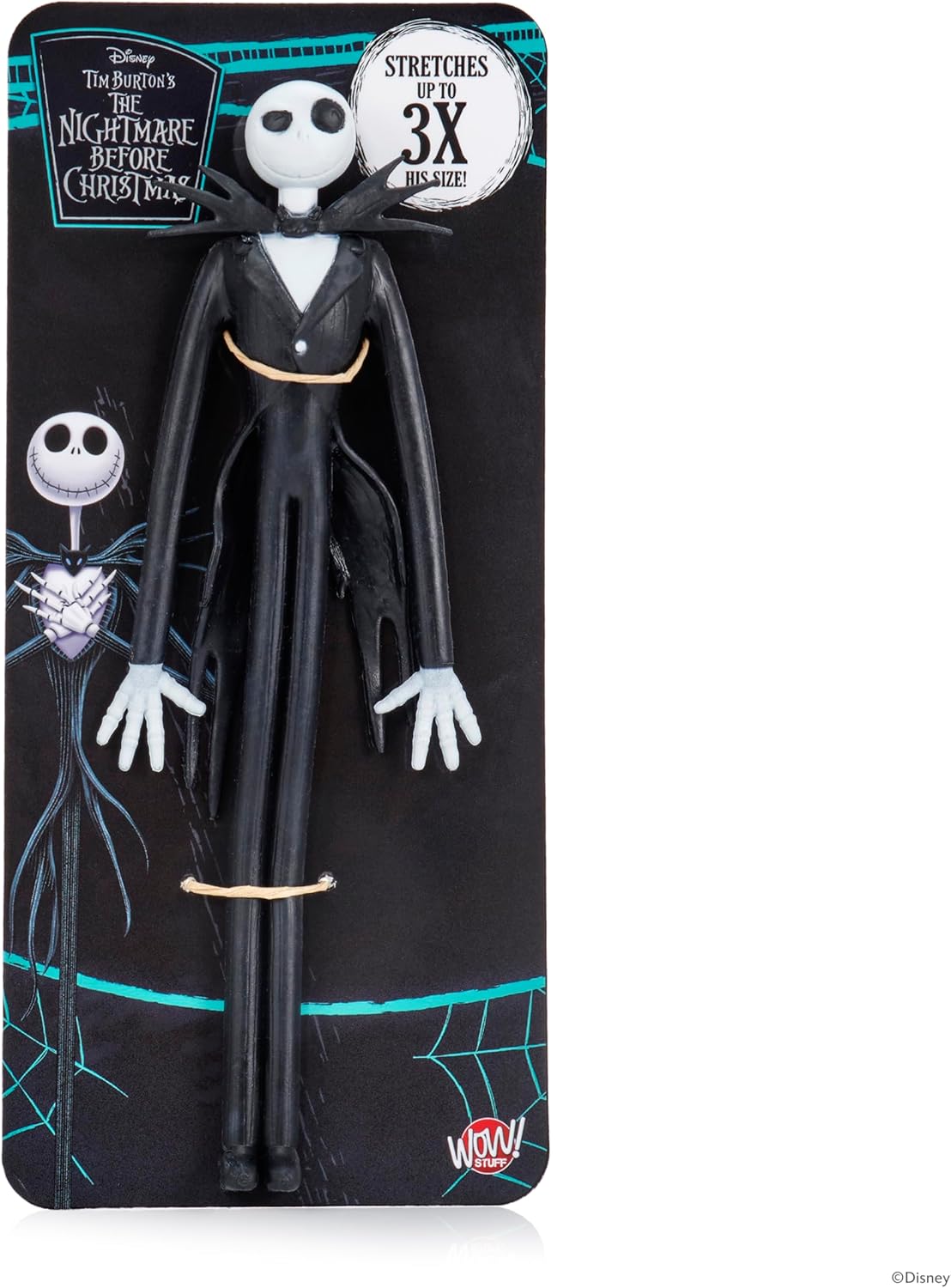 UAU! Coisas da Disney O Estranho Mundo de Jack: Jack Elástico | Brinquedo Oficial Jack Super Elástico | Do Filme O Estranho Mundo de Jack