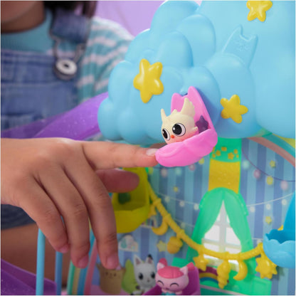 Gabby’s Dollhouse, Kitty Care Ear Purrfect Playroom, conjunto de 17 peças com 4 figuras de brinquedo e móveis de casa de bonecas, brinquedos infantis para meninas e meninos a partir de 3 anos.