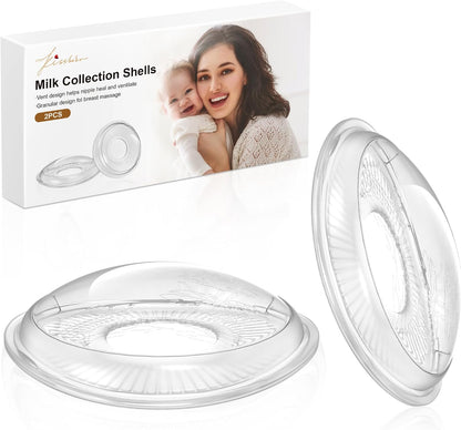 Colectores de leche para lactancia Colector de leche portátil Conchas de leche materna blandas Protectores de leche materna Protectores y estuche para pezones, protección contra fugas para pezones doloridos para madres lactantes