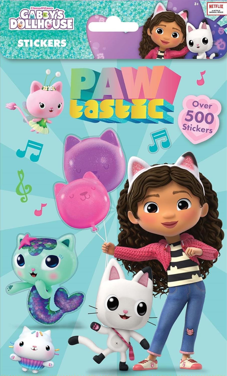 Gabbys Dollhouse Folhas de Adesivos Patinhas Fantásticas - Mais de 500 Adesivos - Atividade Criativa para Crianças - Presente Ideal para Crianças a partir de 3 Anos