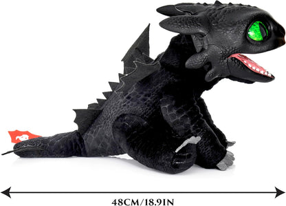 UAU! STUFF HTTYD Banguela Fantoche da RealFX, Incrível Banguela Animatrônico com certificação de 1ª Edição, Aparência, Sensação e Sons Reais!, Mais de 50 Combinações de Ação e Som, 25,5 cm de Altura