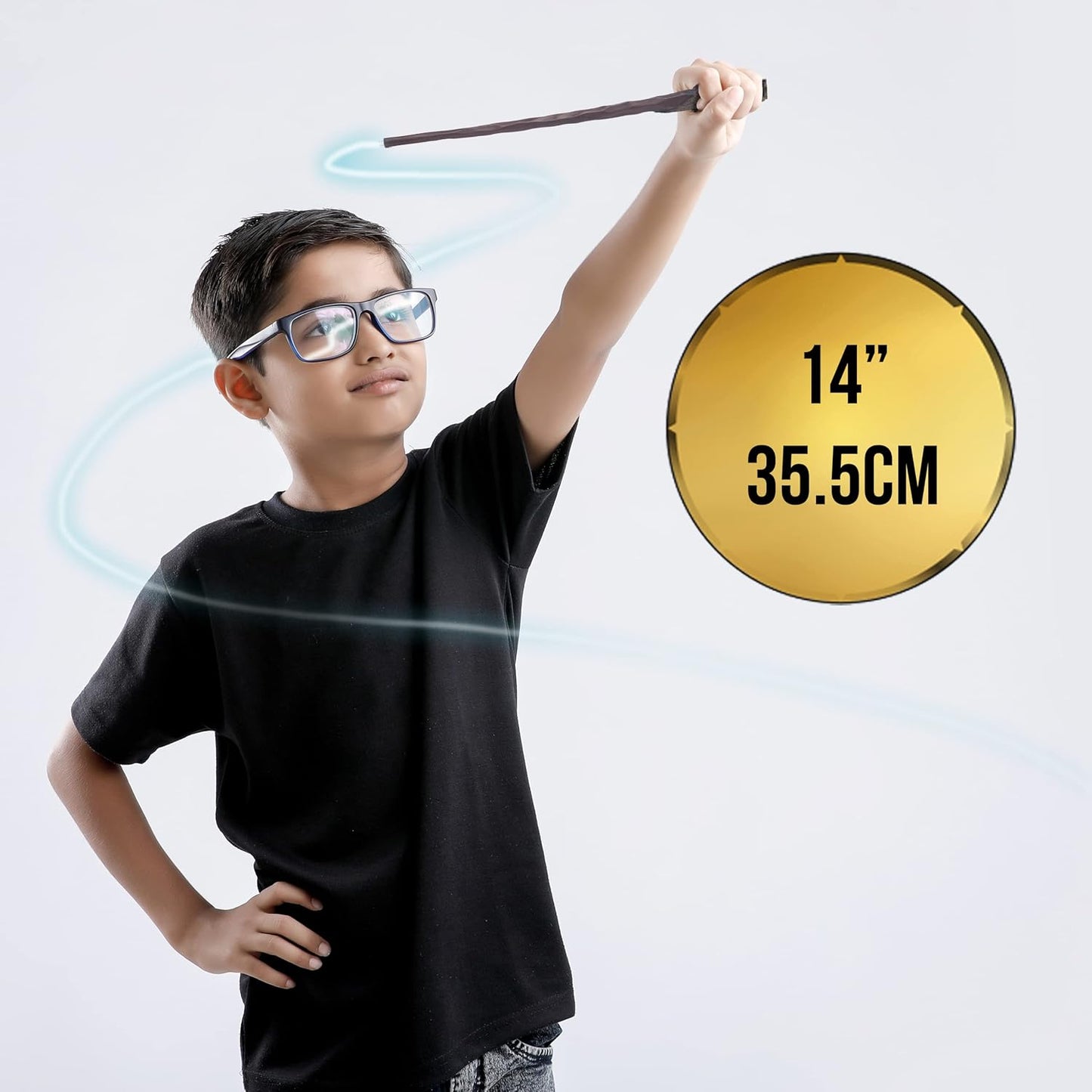 UAU! COISAS - Varinha Lumos de Draco Malfoy com 14 luzes, varinhas oficiais de Harry Potter e presentes do Mundo Mágico, brinquedos e itens colecionáveis, acessórios para fantasias e jogos de interpretação de papéis para fãs, meninas e meninos