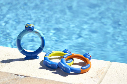 Zoggs Children's Zoggy Dive Rings Brinquedo e jogo de piscina (pacote com 3)