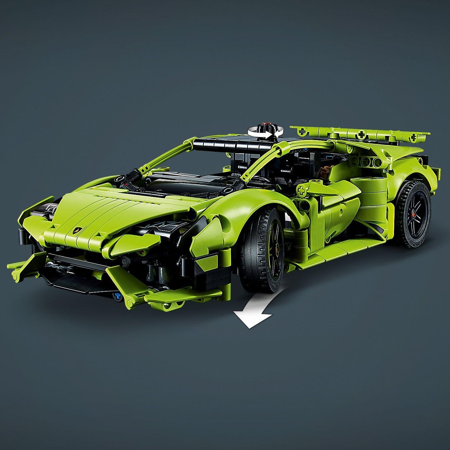 LEGO Kit de modelo de carro de brinquedo Technic Lamborghini Huracán Tecnica, conjunto de construção de carro de corrida para crianças, meninos, meninas e fãs de esportes motorizados com mais de 9 anos, ideia de presente colecionável 42161
