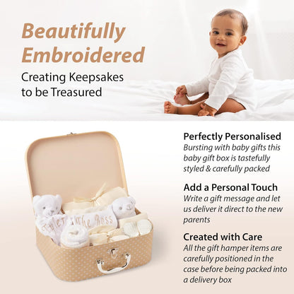 Presentes personalizados para bebês - Conjunto de presentes para bebês, Caixa de lembranças para bebês unissex, Presentes para bebês recém-nascidos unissex - Itens essenciais para bebês recém-nascidos