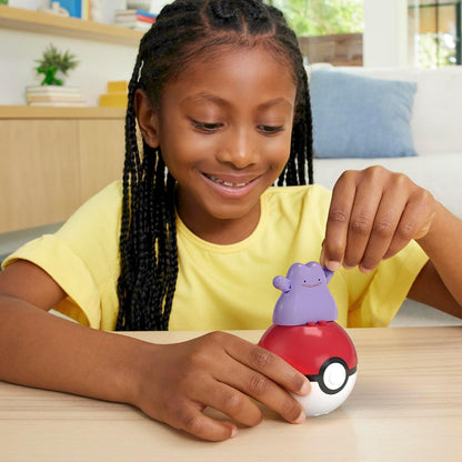 Mega Brands Pokémon Construx em Pokébola (Séries Evergreen e Generations) – (Ditto) Produtos oficialmente licenciados
