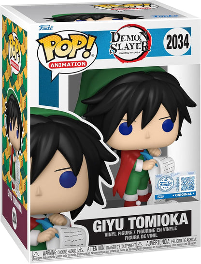 Funko Pop! Animation: Demon Slayer - Giyu - (Holi) - Exclusivo da Amazon - Figura de vinil colecionável - Ideia de presente - Produtos oficiais - Brinquedos para crianças e adultos - Fãs de anime - Figura modelo para colecionadores