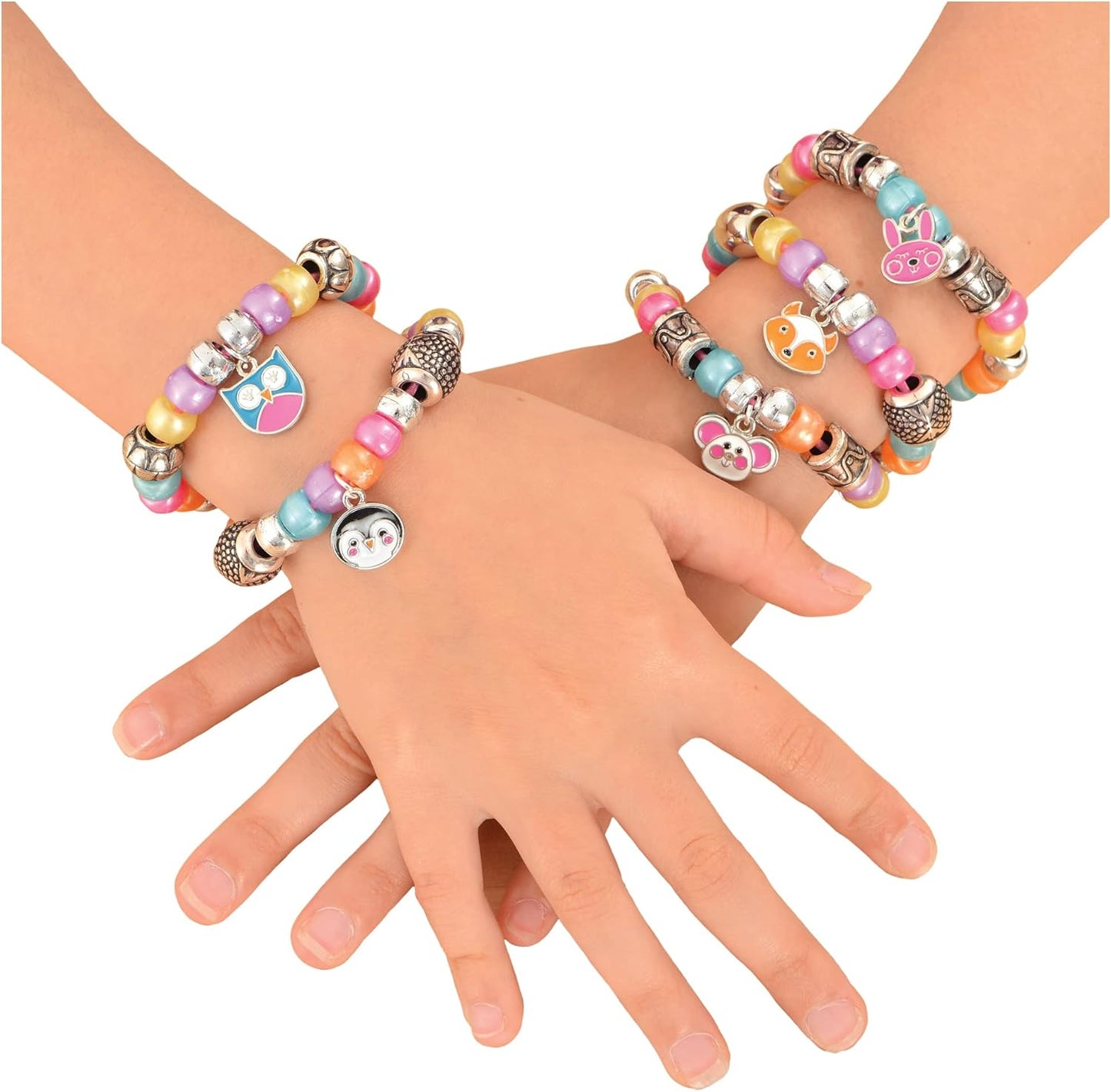 Galt Cute Charms - Kit para fazer colares e pulseiras com estojos criativos - Mais de 300 brinquedos Galt, charms fofos, kits de artesanato infantil, pacote com 2 brinquedos Galt, joias com charms