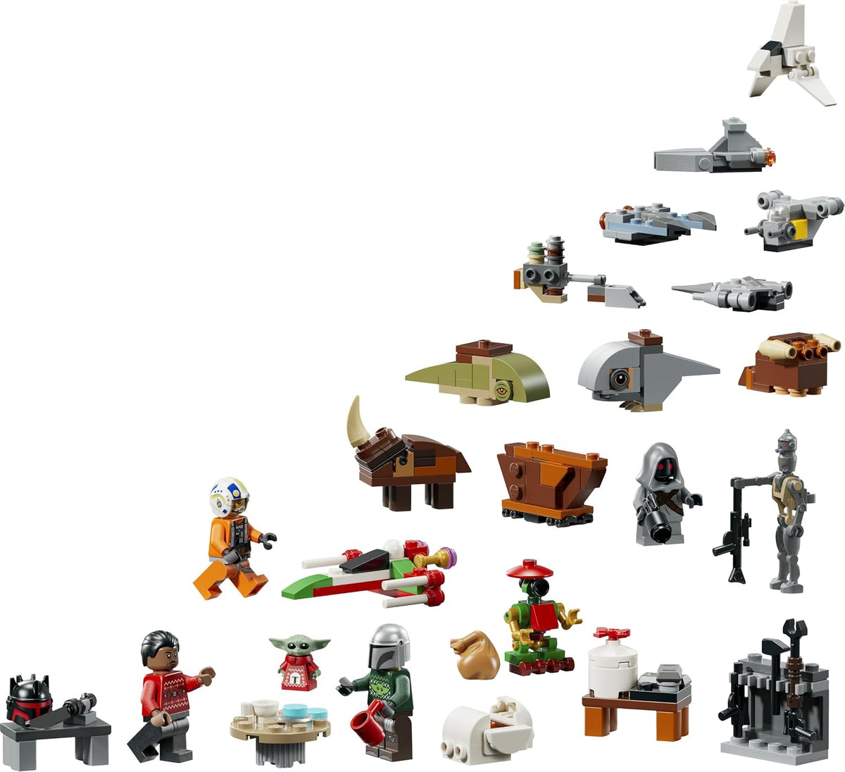 LEGO Calendário do Advento Star Wars 2026-75456 | Brinquedos para meninos a partir de 6 anos, 24 surpresas, figuras do droide IG-11 e de Grogu, 4 minifiguras, ideia de presente de Natal...