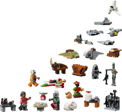 LEGO Calendário do Advento Star Wars 2026-75456 | Brinquedos para meninos a partir de 6 anos, 24 surpresas, figuras do droide IG-11 e de Grogu, 4 minifiguras, ideia de presente de Natal...