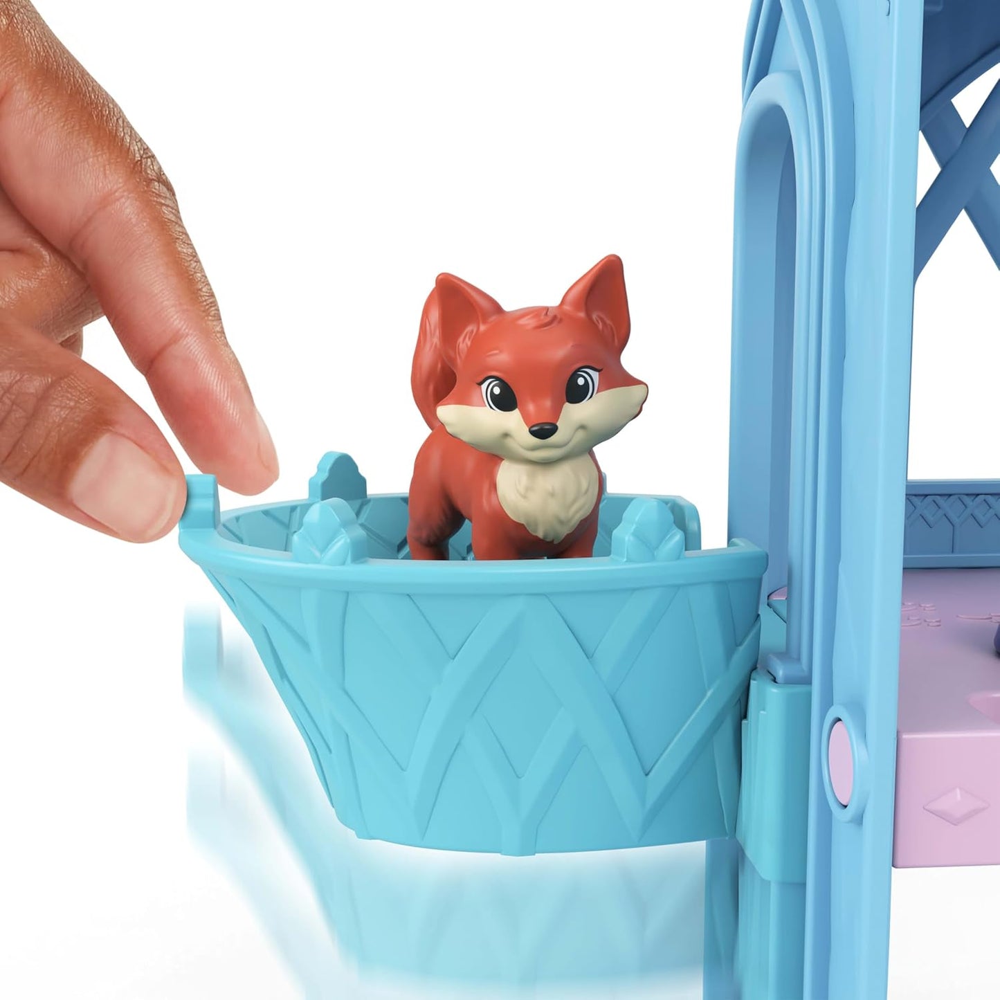 Mattel Conjunto de Brinquedo e Mini Boneca Disney Frozen Elsa e Animais de Inverno | 10 Áreas de Brincadeira, 3 Figuras de Animais e 8 Acessórios, Linha Storytime Stackers, Inspirado nos Animais de Arendelle de Disney Frozen, JFG28