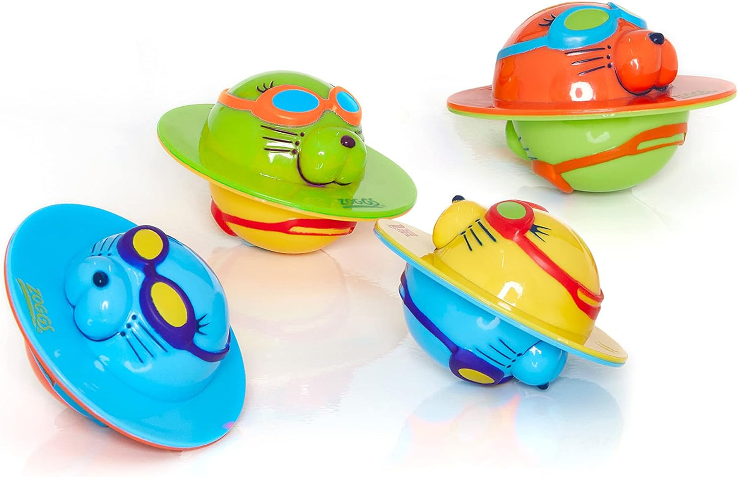 Zoggs Unissex Baby 4 Pack Kids Seal Flips Pool, Multicor, Tamanho Único Reino Unido