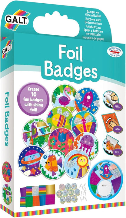 Galt Toys, Fab Foil Art, Kit de artesanato para crianças, a partir de 6 anos e brinquedos, Galt Fab Foil Art, kits de artesanato criativo para crianças e conjunto de atividades divertidas de arte em folha para crianças, meninas e meninos.