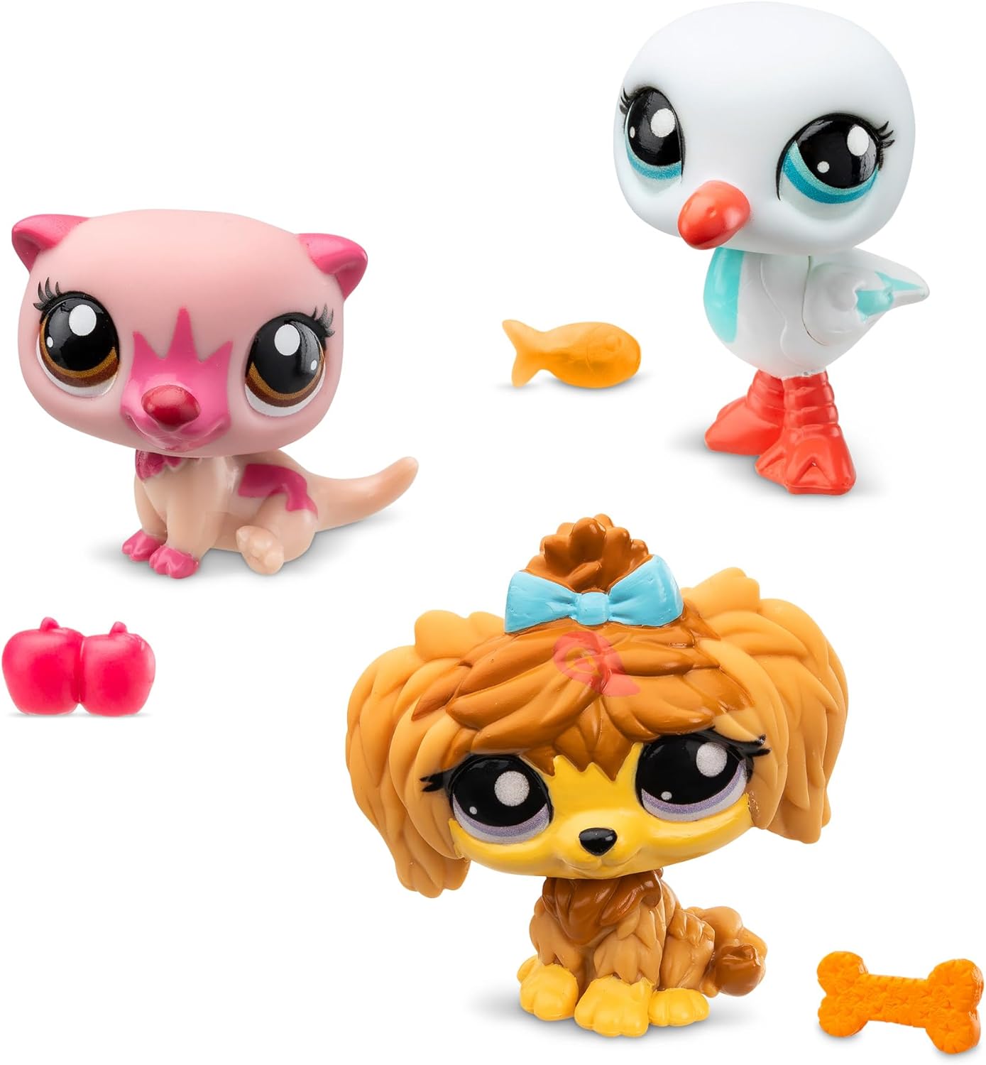 Littlest Pet Shop Série 2 - Trio de Bichinhos de Estimação - Animais do Campo | Cada Trio de Bichinhos de Estimação em Tubo contém 3 Mini Brinquedos LPS, 1 Acessório, 1 Cartão Colecionável e 1 Código Virtual | Brinquedos Colecionáveis