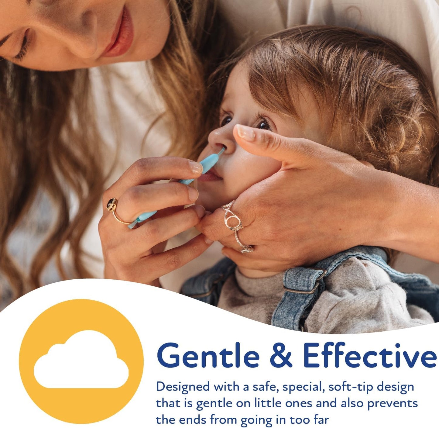 Dr. Talbot's Removedor de cera de ouvido e limpador nasal Safe para bebês - Sem BPA com estojo de viagem - Pacote com 2 - Menino