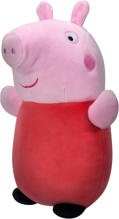 SQUISHMALLOWS SQPP00004 Peluche oficial de Peppa Pig, tamaño mediano, ultra suave, 10 pulgadas, M, rosa