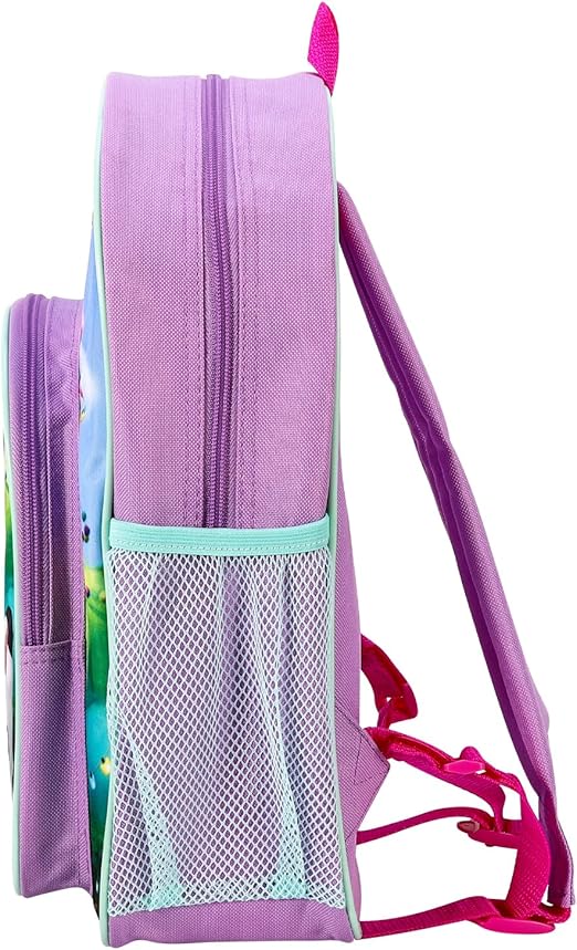 Gabby's Dollhouse Mochila infantil premium para escola, viagem e para meninos e meninas, com bolso lateral em tela e bolso frontal com zíper.