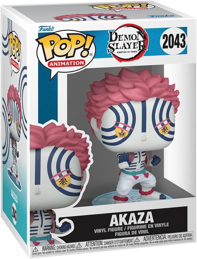 Funko Pop! Animation: Demon Slayer - Akaza - Figura de vinil colecionável - Ideia para presente - Produtos oficiais - Brinquedos para crianças e adultos - Fãs de anime - Figura modelo para colecionadores e exposição