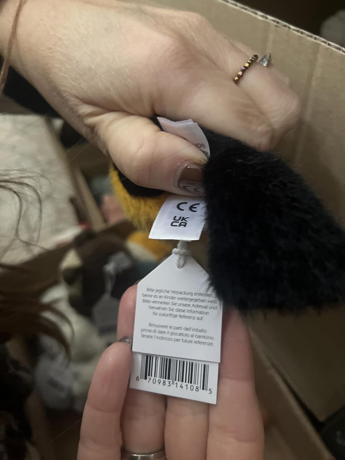 Jellycat Birdling Goldfinch - C: 9 cm x C: 7 cm x A: 10 cm