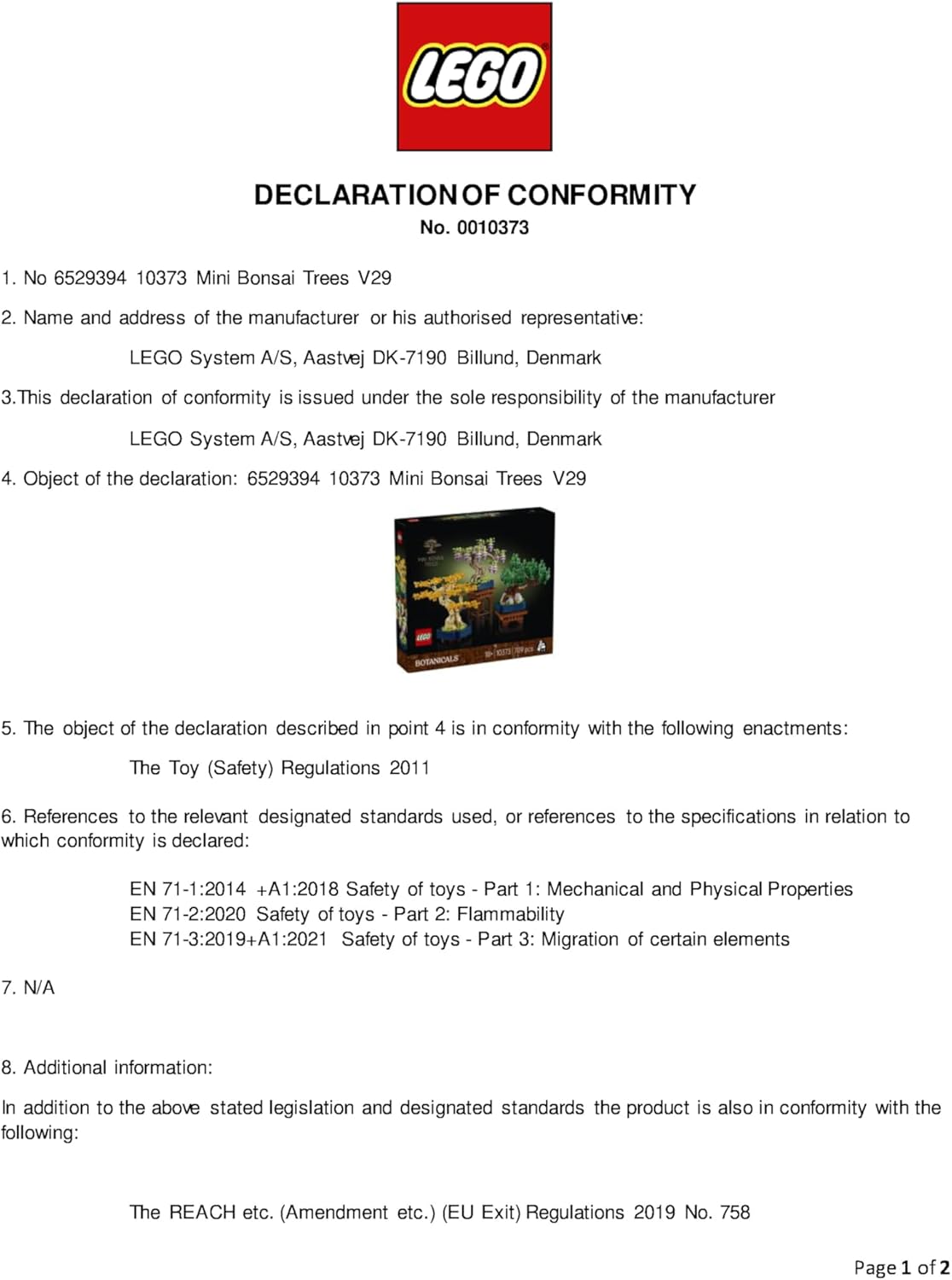 LEGO Botanicals Mini Bonsai Trees - Ginkgo, Pinheiro Negro e Glicínia - Plantas Artificiais com Suportes de Exibição - Kit de Modelo para Decoração de Casa - Presente para Adultos - 10373