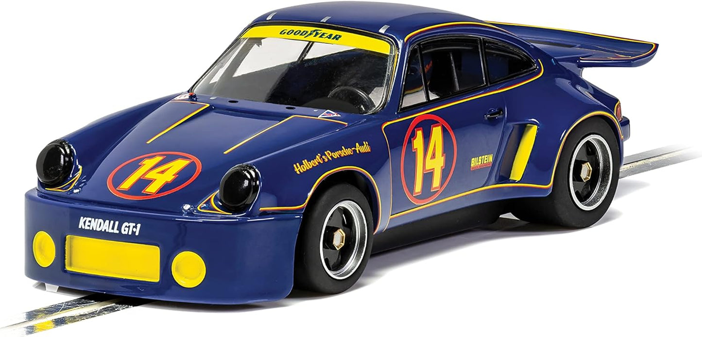 Scalextric  C4241 Porsche 911 3.0 RSR - Trans AM 1974 - Al Holbert, Azul