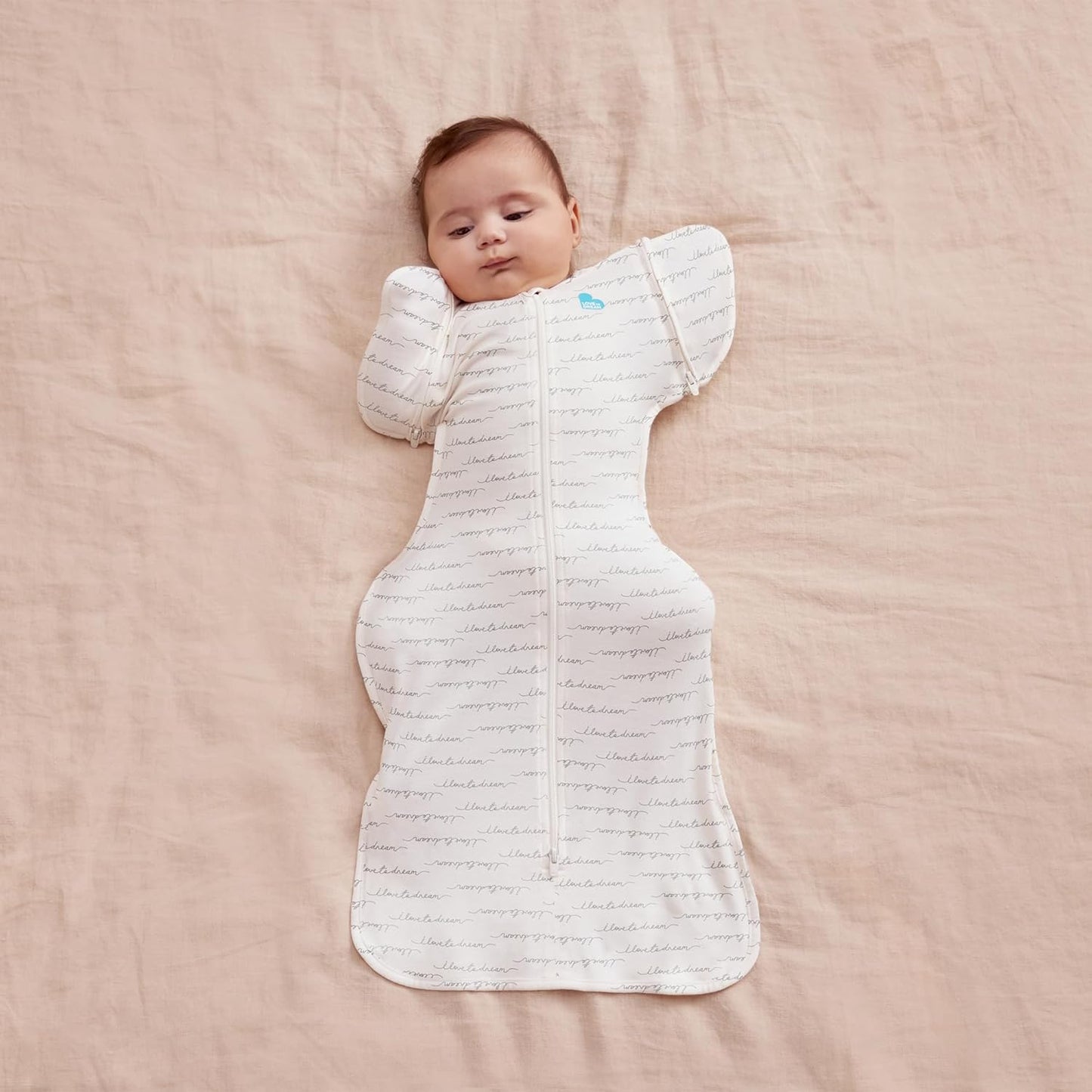 Love To Dream™ Saco de Transição Swaddle UP™, Grande (8,5–11 kg) – Branco | Ajuste perfeito com abas removíveis | 1.0 Tog | Ideal para primavera e verão (20–24 °C) | Algodão elástico lavável à máquina e zíper duplo