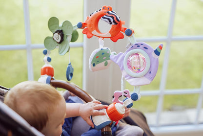Nuby  Arco de brinquedo Ocean Friends Pram - Fácil de usar | Brinquedos interativos para bebês | Adequado desde o nascimento