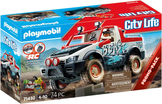 Playmobil 71430 Veículos RC City Life - Carro de rally, brinquedo de carro de corrida e dramatização imaginativa, conjuntos adequados para crianças de 4 anos ou mais