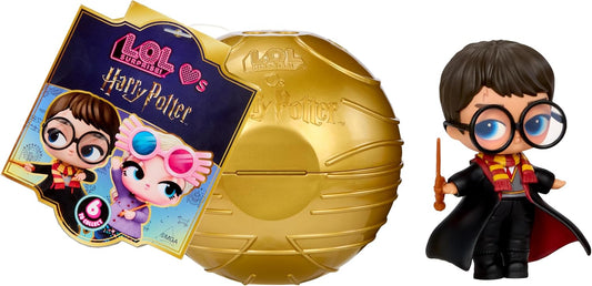 L.O.L. Surprise! Loves Harry Potter – Bonecas Colecionáveis, Bola Pomo de Ouro | Boneca Colecionável Harry Potter, 7 Surpresas, Bola Pomo de Ouro com Asas, Suporte para Boneca, 6 Personagens para Colecionar, Para Maiores de 4 Anos