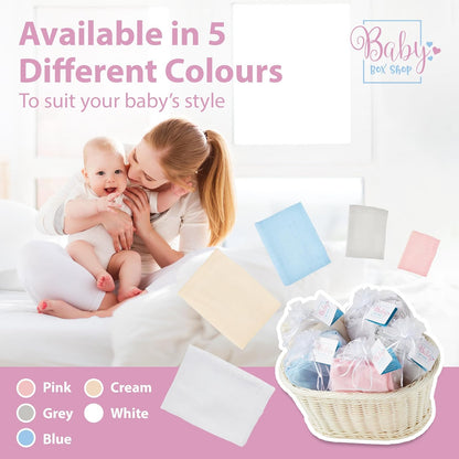 Baby Box Shop - Paninhos de musselina para bebês meninos, 100% algodão macio, para usar como capa de amamentação, paninhos de mão e paninhos de arroto, itens essenciais para bebês recém-nascidos