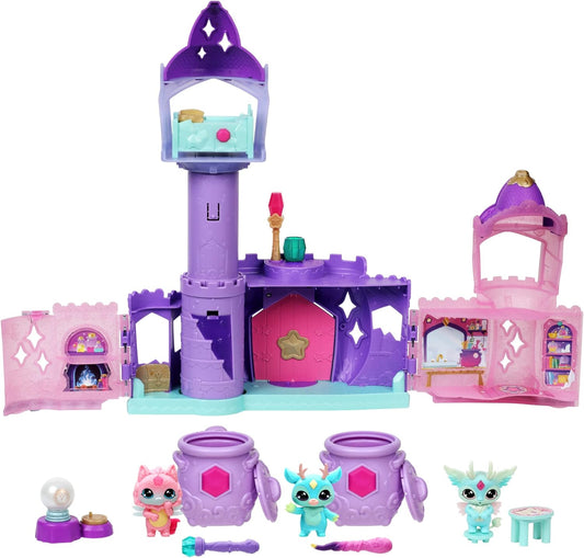 Magic Mixies Mixlings Magic Castle Playset Super Pack, set de juego ampliable con varita mágica que revela 5 momentos mágicos y 2 calderos de coleccionista, para niños a partir de 5 años, exclusivo de Amazon