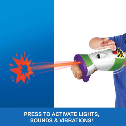 Manopla Laser de Patrulheiro Espacial Toy Story 5 da Disney e Pixar (Mattel) | Brinquedo de Faz de Conta do Buzz Lightyear com Luzes, Vibrações e mais de 35 Sons e Frases (JKV42)