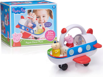 Uau! Brinquedos da Peppa Pig: Avião Inteligente | Brinquedo Interativo para Aprendizagem Pré-Escolar | Mais de 25 Luzes, Sons e Frases | Detecção de Movimento | Para Crianças de 2, 3, 4 e 5 Anos