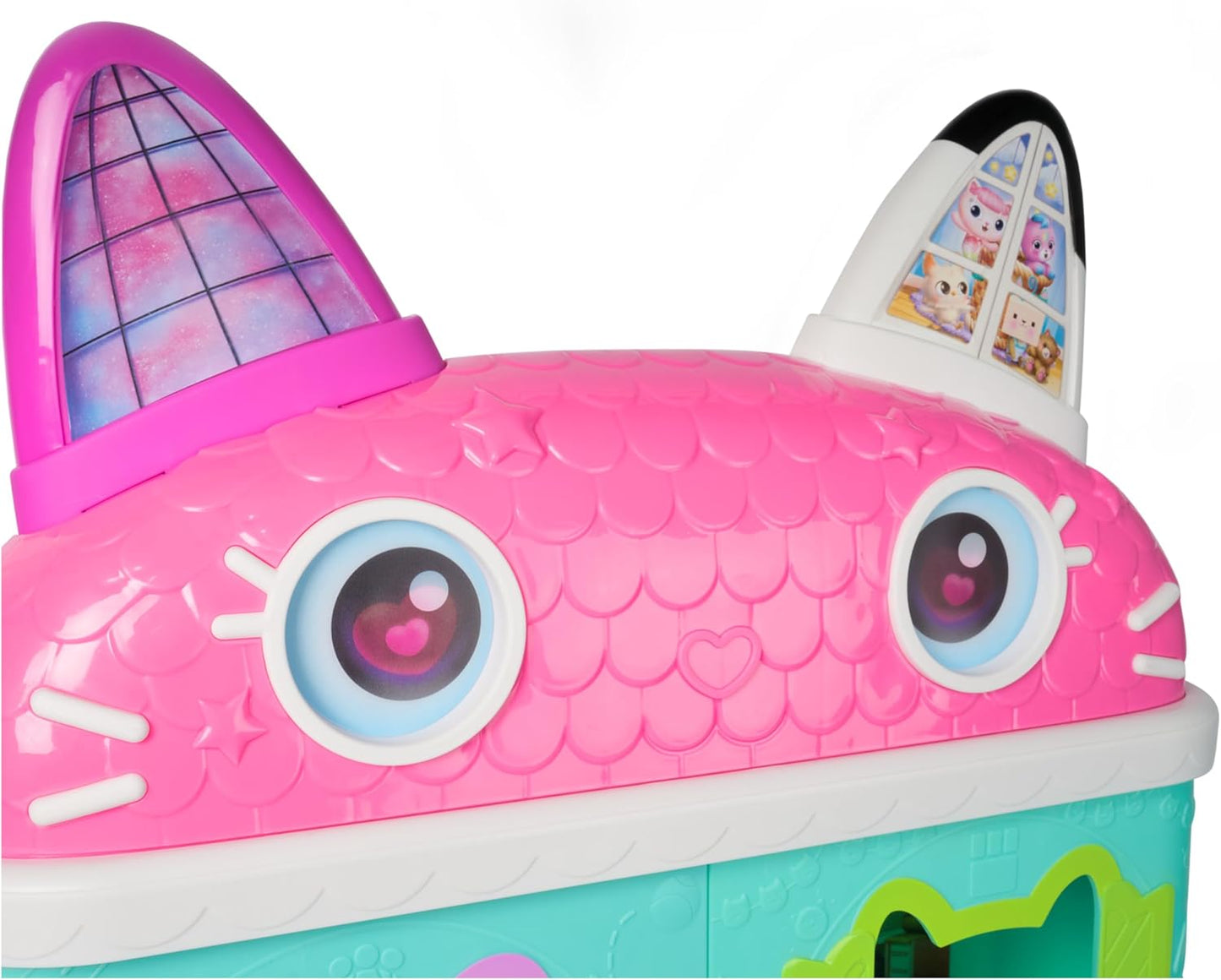 Gabby's Dollhouse: Casa de bonecas do filme Meow-Mazing com figura da Gabby e acessórios, escala 1:12