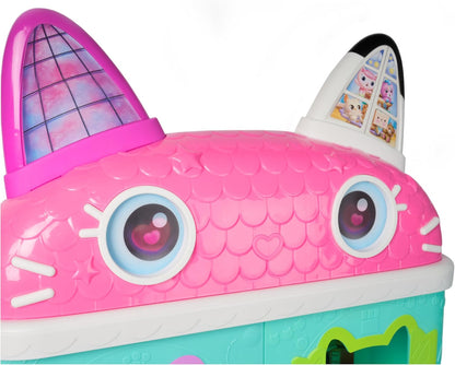 Gabby's Dollhouse: Casa de bonecas do filme Meow-Mazing com figura da Gabby e acessórios, escala 1:12