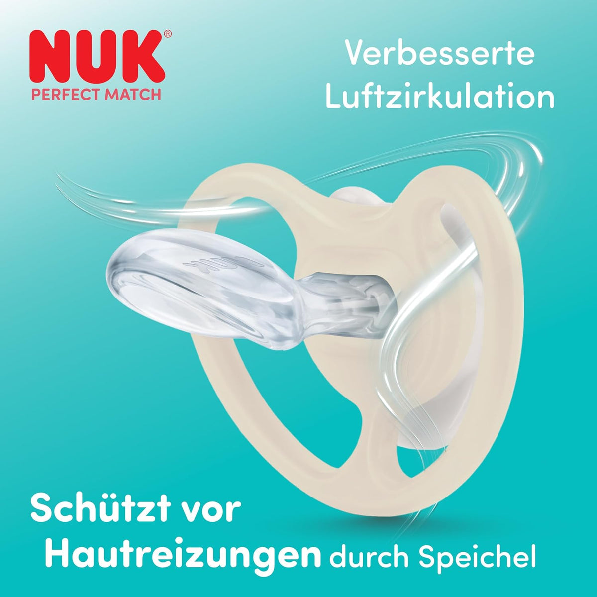 NUK Chupeta Perfect Match Air | 18-36 Meses | Chupeta ortodôntica que permite a circulação de ar e previne irritações na pele | Aceita por 95% das crianças** | Minnie Mouse