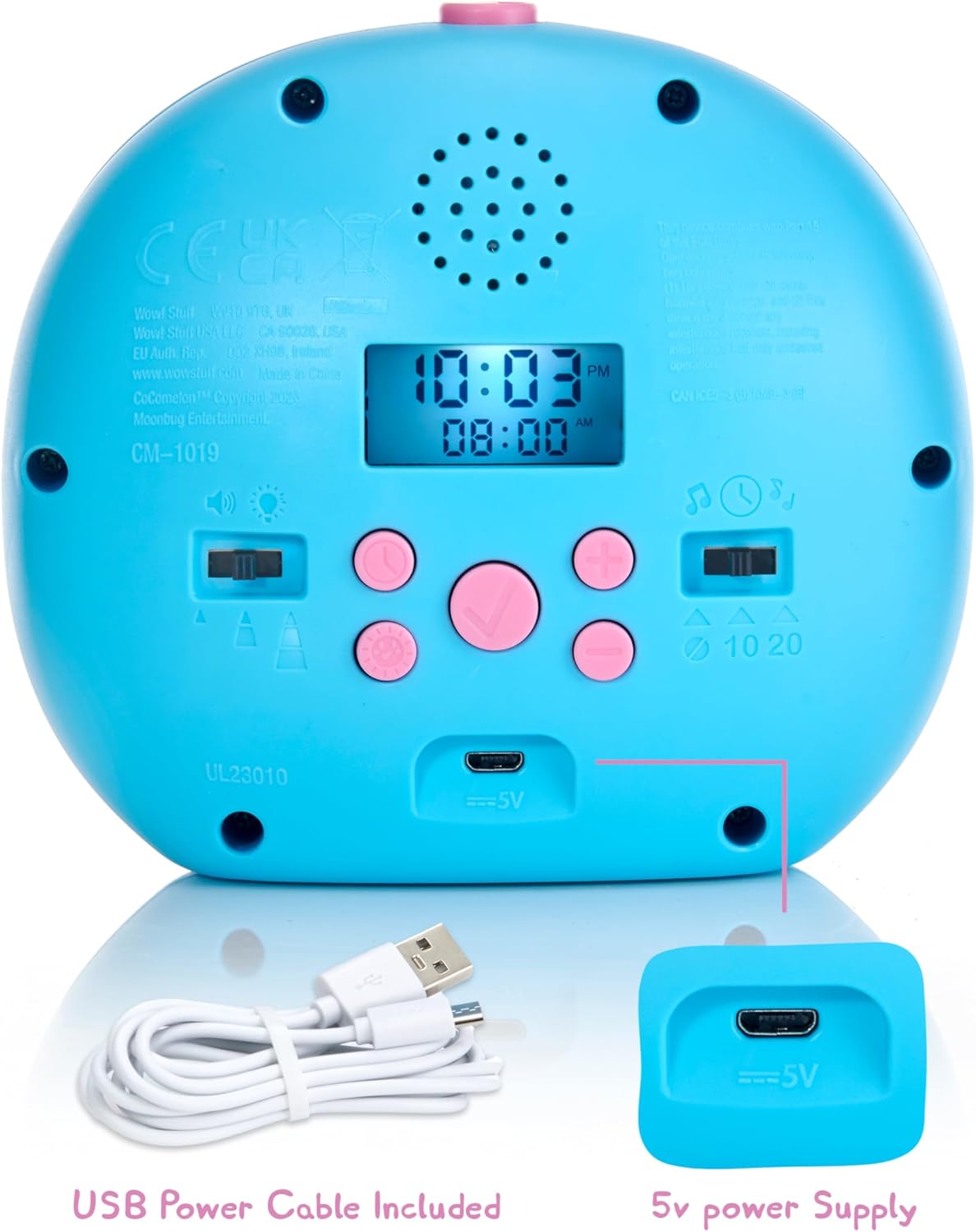 WOW! STUFF Peppa Pig Sleep Trainer | Auxiliar de sono pré-escolar | Luzes e sons | Para crianças de 3, 4 e 5 anos, multicolorido