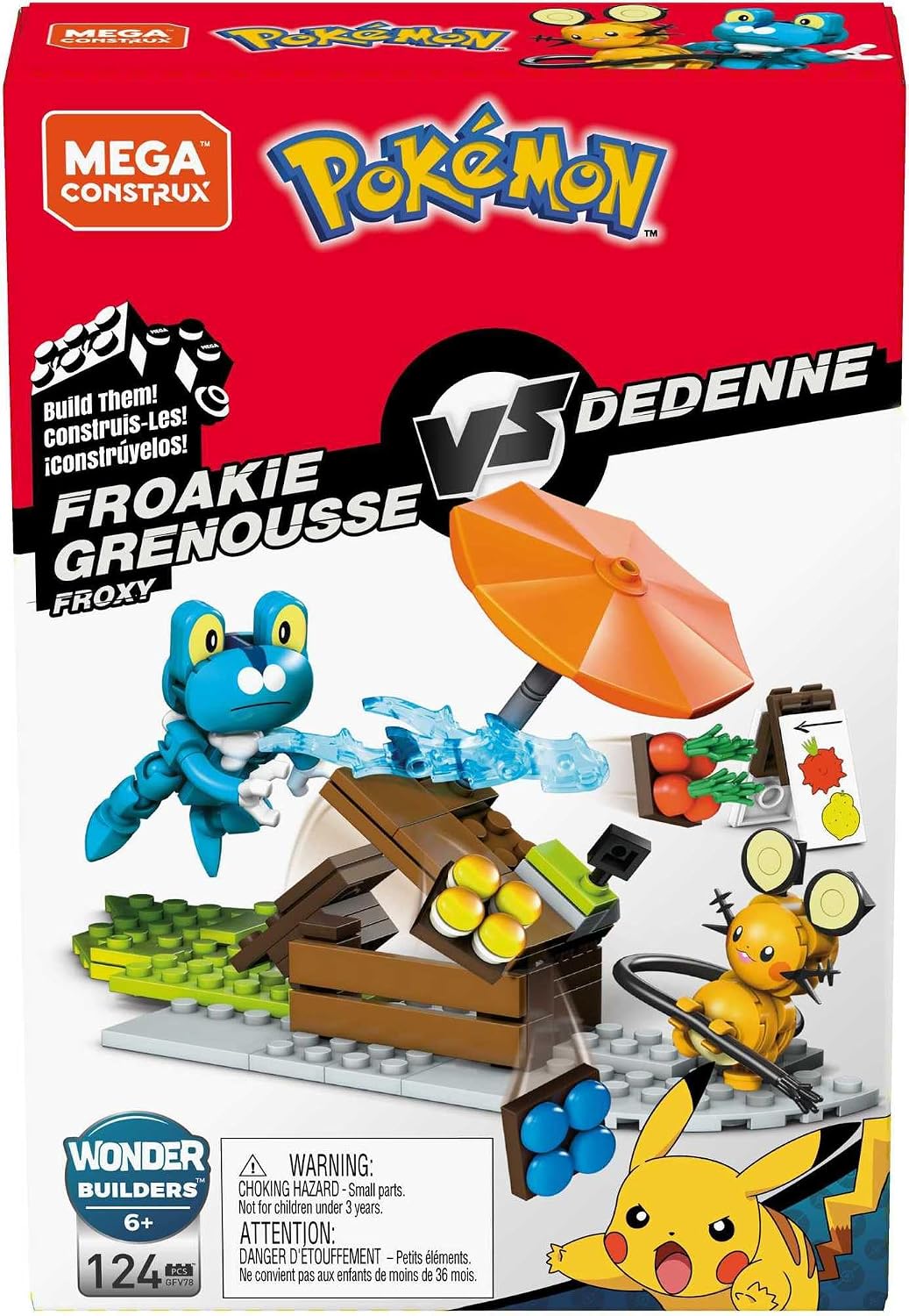 Mega Construx Pokémon Froakie Vs. Dedenne