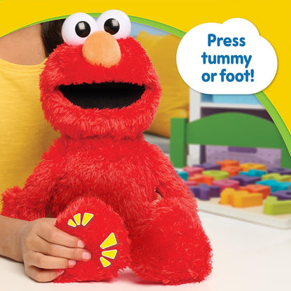 Sesame Street Pelúcia Elmo que Faz Cócegas – Boneco interativo de 34 cm que ri, dá risadinhas e se mexe – Macio e abraçável – Para crianças a partir de 18 meses