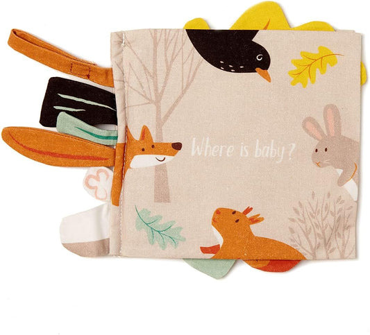 ThreadBear Design Libro de actividades ¿Dónde está el bebé? para el aprendizaje temprano y el desarrollo sensorial
