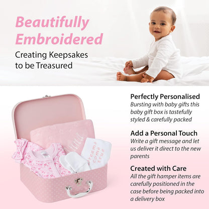 Ellabellaboo Presentes personalizados para bebês meninos - Presentes para recém-nascidos, Conjunto de presentes personalizados para bebês - Presentes para recém-nascidos